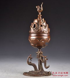 紫銅浮雕精品盤龍香薰?fàn)t 匠心獨運的工藝美術(shù)與收藏珍品